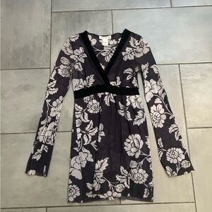 Y2K White House Black Market Floral Tunic